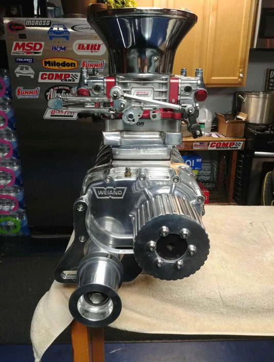 Complete Weiand 671 blower setup