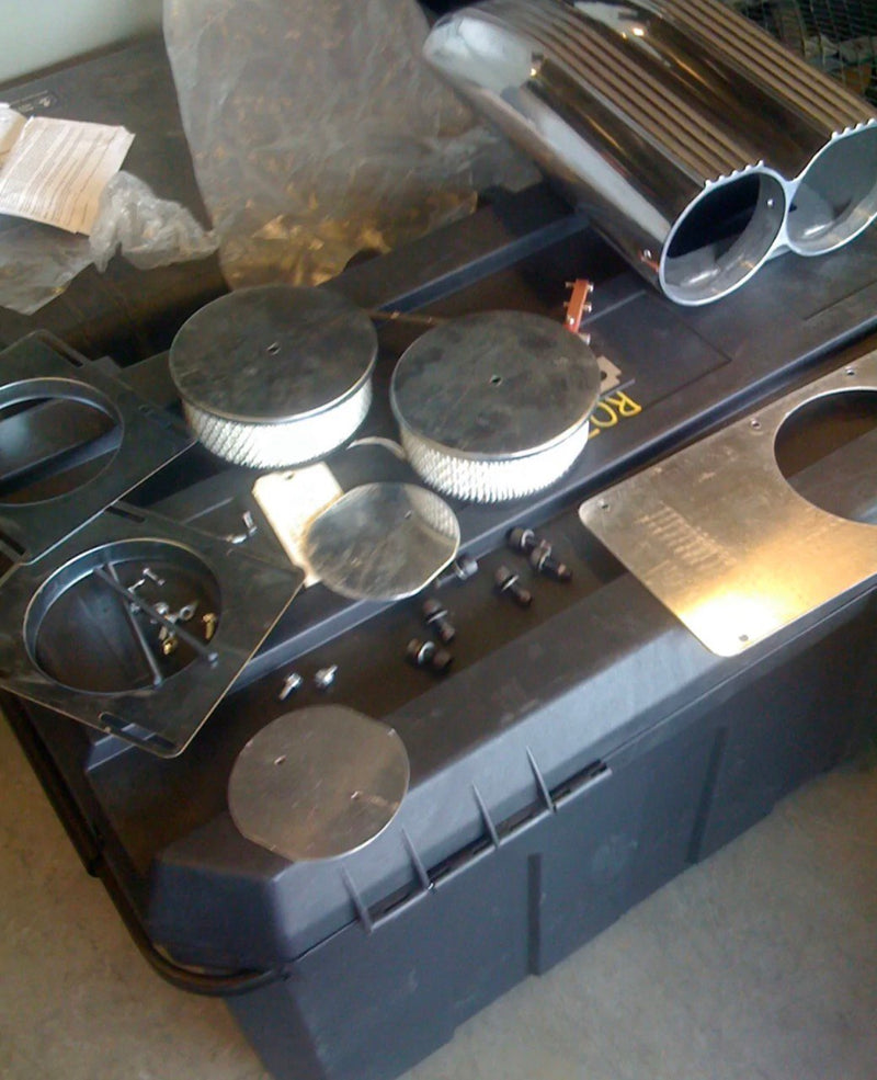 Load image into Gallery viewer, Polished Weiand 6-71 supercharger setup