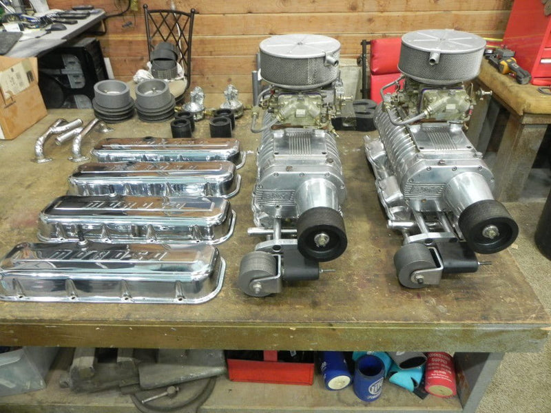 Load image into Gallery viewer, Dual B&M 250 bbc blower Setup