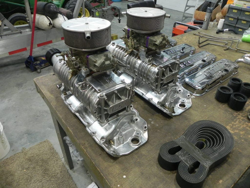 Load image into Gallery viewer, Dual B&M 250 bbc blower Setup