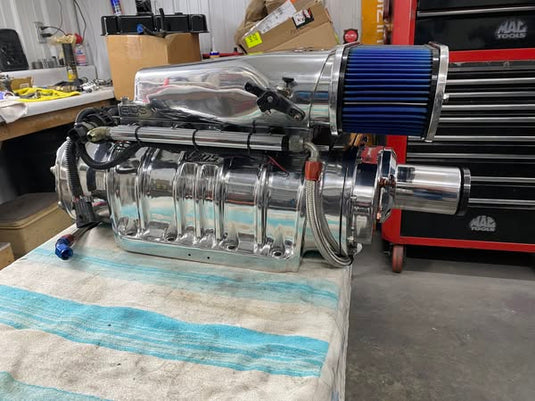 BDS Polished 14-71 Blower System with EFI