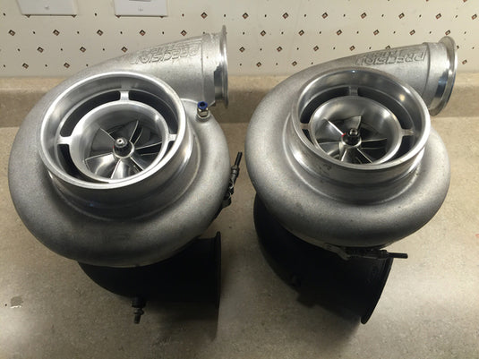 Custom Look, Max Power: 90MM Precision Pro Mod Journal Bearing Twin Turbos (Black Hot)