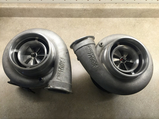 Custom Look, Max Power: 90MM Precision Pro Mod Journal Bearing Twin Turbos (Black Hot)