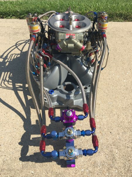 BBC 10.2 Deck Intake w/ Pro Systems 1300 Nitrous Carb & Complete 2-Stage NOS Fogger System