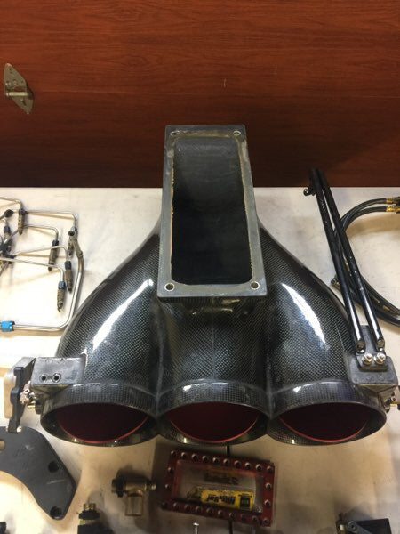 3-Blade 5.5" Carbon Fiber Blower Hat Package with Accessories