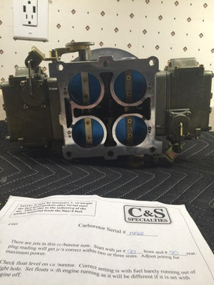 Load image into Gallery viewer, C&S 1100CFM Blow-Through Dominator Carburetor with Steve Morris Pro Series Carb Hat!