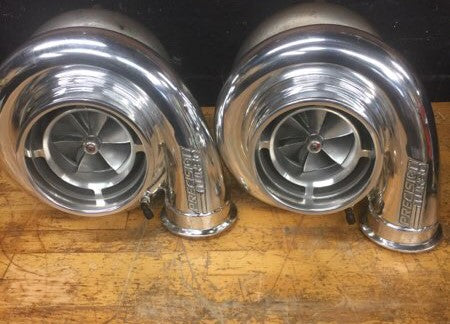Cargue la imagen en el visor de la galería, Pair Of Polished Precision GEN2 Pro Mod 94 Turbochargers