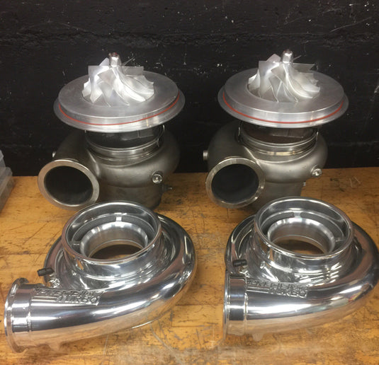 Pair Of Polished Precision GEN2 Pro Mod 94 Turbochargers