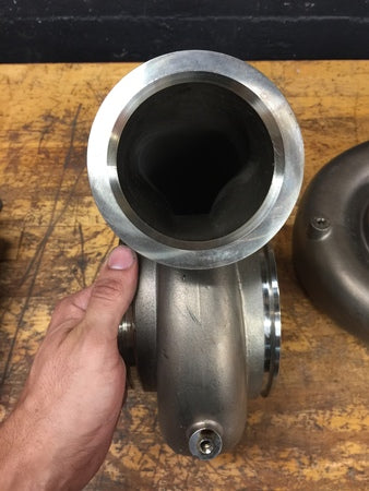 Load image into Gallery viewer, New Pair of TiAL Stainless V-Band Housings (1.15 A/R)