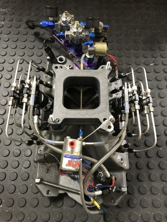 High-Performance 18-Degree SBC Nitrous Intake Manifold