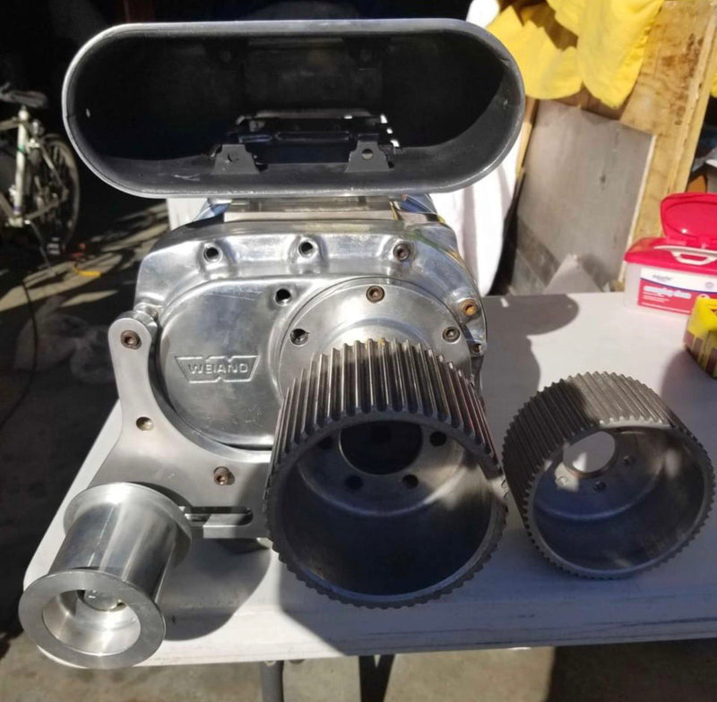 Load image into Gallery viewer, Complete polished 871 Weiand Supercharger kit
