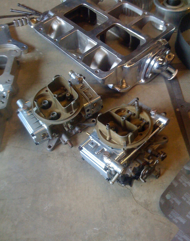 Load image into Gallery viewer, Polished Weiand 6-71 supercharger setup
