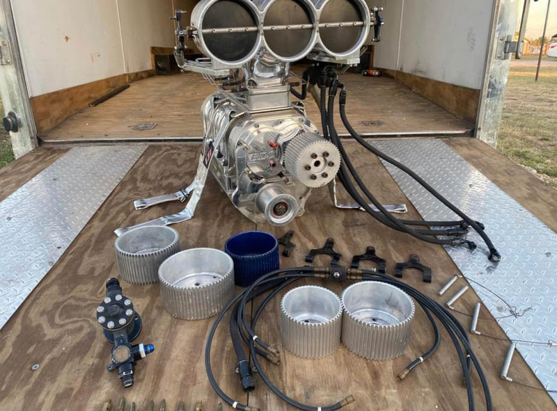 Load image into Gallery viewer, Complete 8-71 Polished BDS blower kit
