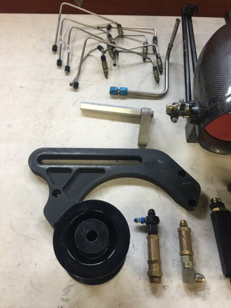 3-Blade 5.5" Carbon Fiber Blower Hat Package with Accessories
