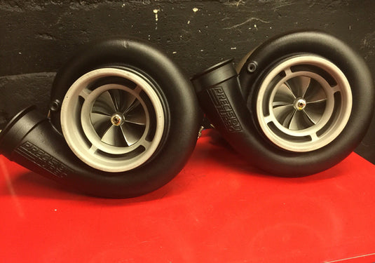 Freshly Powder-Coated Precision Gen 1 Pro Mod 94MM Turbo Chargers