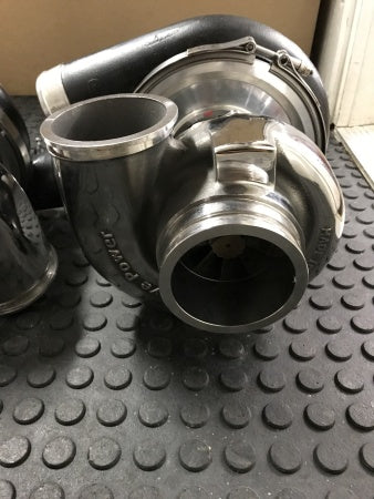 Load image into Gallery viewer, New Twin Bullseye TCT 88mm Billet Turbos
