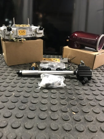 Load image into Gallery viewer, Brand New C&amp;S 900 CFM Super Pro Gasoline Blow-Through Carburetor Kit
